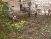 إزالة سور مخالف بمنطقة المستشارين فى رأس البر وتحويله لحديقة عامة للمواطنين