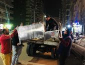 رفع 40 طن مخلفات وإشغالات الباعة الجائلين فى حملة بالهرم