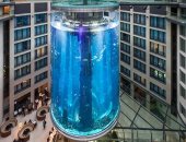 انفجار أكبر حوض سمك فى برلين.. 1500 سمكة ومليون لتر مياه يغرقون فندقا.. فيديو 