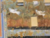 دراسة حديثة تحدد نوع الطيور فى لوحة جدارية عمرها 3300 عام بتل العمارنة