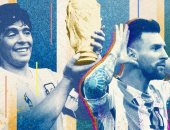 ميسى VS مارادونا.. البرغوث يعيد زمن دييجو بعد 36 عاما فى سماء الأرجنتين "صور" 