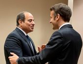 الرئيس يلتقى نظيره الفرنسى على هامش مؤتمر بغداد للتعاون والشراكة بالأردن