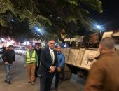 رفع الإشغالات على الطريق العام فى حملة مسائية مكبرة بالدقى