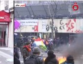 "القاهرة الإخبارية": أعمال تخريب تشهدها باريس والشرطة تدفع بتعزيزات
