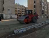 شوارع مدينة العريش على ساحل شمال سيناء تتجمل بالرصف وفتح محاور جديدة