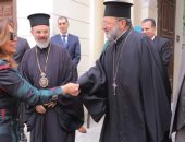 محافظ دمياط تزور كنيسة الروم الأرثوذكس لتقديم التهنئة بعيد الميلاد المجيد