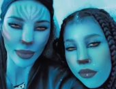 كيم كارداشيان تتحول مع ابنتها نورث لشخصية Avatar بعد تخطيه حاجز المليار