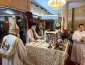 الأنبا باسيليوس يترأس قداس العام الجديد بكنيسة العائلة المقدسة بأرض سلطان