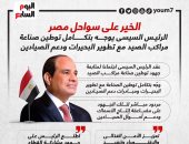 الرئيس السيسى يوجه بتكامل توطين صناعة مراكب الصيد ودعم الصيادين.. إنفوجراف