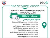 الصحة تطلق 9 قوافل طبية ضمن مبادرة حياة كريمة بالمحافظات 