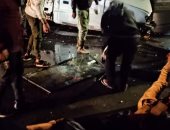 إصابة شخصين نتيجة انقلاب سيارة على كوبرى المستقبل بالإسماعيلية.. صور