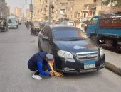 رفع 1000 حالة إشغال وكلبشة 15 سيارة مخالفة فى حملة مكبرة بالطالبية