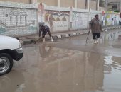 الأمطار تتساقط على كافة أنحاء سيناء وسيارات شفط المياه تزيل التراكمات.. صور