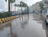 الأمطار تضرب الإسكندرية وطقس مائل للبرودة على كافة الأنحاء.. فيديو وصور