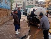 رؤساء المراكز والمدن فى الشرقية يواصلون كسح مياه الأمطار لفتح الطرق 