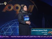 بثينة حسين ترتجل مشهدا تمثيليا مع مدرب التمثيل أحمد مبارك فى برنامج الدوم