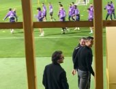 رونالدو يحضر تدريبات ريال مدريد قبل مواجهة برشلونة فى نهائي السوبر.. فيديو
