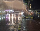 هطول أمطار مسائية غزيرة ومتوسطة على الإسكندرية.. صور وفيديو