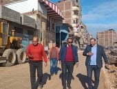 إنشاء محاور جديدة وتمهيد الطرق وإزالة تعديات فى عدد من مدن محافظة كفر الشيخ