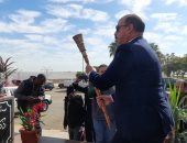 محافظ أسوان يوقد شعلة العيد القومى فى الذكرى الـ52 لافتتاح السد العالى.. صور