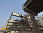 شاهد أعمال تنفيذ المحطة الأولى بمشروع مونوريل العاصمة الإدارية الجديدة