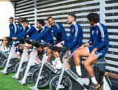 مشاركة تاو وعبد المنعم وطاهر بمران الأهلى استعدادا للقمة.. صور