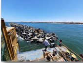 "الرى" تنفذ مشروعات أعمال حماية الشواطئ فى دمياط.. صور 