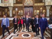 وزير الخارجية الإيطالى يزور الكاتدرائية المرقسية بالعباسية.. صور 