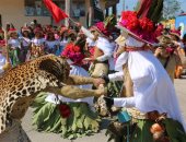 المكسيك تحتفل بكرنفال النمور بعد توقفه أعوام بسبب كورونا