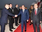 الرئيس السيسى يصل العاصمة الهندية نيودلهى