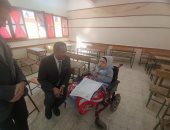 انتظام امتحانات الشهادة الإعدادية بالجيزة فى مادة الهندسة.. صور