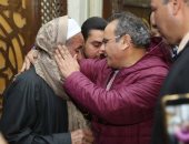 الإعلامي جابر القرموطي يقدم واجب العزاء فى علام عبدالغفار بمسجد الحامدية الشاذلية