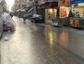 سقوط أمطار فى بورسعيد وانخفاض ملحوظ بدرجات الحرارة.. صور 
