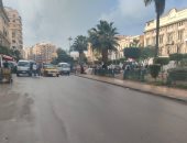 هطول أمطار متوسطة على مناطق وسط الإسكندرية.. فيديو وصور