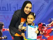 سجدة هشام تحصد الميدالية الذهبية فى بطولة الجمهورية للكونغ فو تحت سن الـ8 سنوات