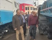 رئيس مياه القناة يتفقد أكبر اصطفاف لمعدات التعامل مع الأمطار والسيول 