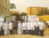 حياة كريمة.. قافلة طبية تقدم خدماتها مجانا لأهالى قرية مليانة ببنى سويف