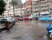 استمرار تقلبات الطقس وأمطار على أغلب المدن فى دمياط.. صور 