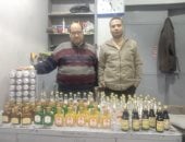 ضبط 120 زجاجة خمور و400 كيلو بن حصين بمحال مخالفة بحملة تموينية بالقليوبية