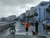 أمطار متفرقة وطقس مائل للبرودة فى الإسكندرية.. صور