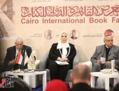 وزيرة التضامن من معرض الكتاب:بحث تكلفة الإرهاب والتطرف هدفه توعية المواطن