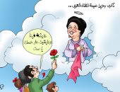 عايشة فينا وعايشين بحسك.. ذكرى وفاة كوكب الشرق في كاريكاتير اليوم السابع