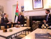 العاهل الأردنى الملك عبدالله الثانى يلتقى وزير الخارجية الأمريكى بواشنطن