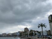 غيوم وسحب تغطي سماء عروس البحر المتوسط ..فيديو وصور