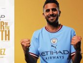 رياض محرز لاعب شهر يناير فى مانشستر سيتى