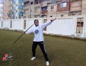 أبطال من ذهب.. "إسراء" بطلة من ذوى الهمم بدمياط فى ألعاب القوى تستعد للأولمبياد