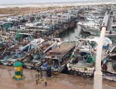 توقف حركة الملاحة بكفر الشيخ لسوء حالة الطقس واستمرار الأجواء الباردة