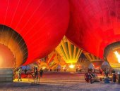 سماء غرب الأقصر تشهد تحليق 60 رحلة بالون طائر على متنها أكثر من 1600 سائح