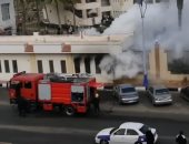 الحماية المدنية تسيطر على حريق محدود فى أحد نوادى بورسعيد.. صور