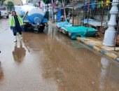 "الصرف الصحى" تكثف جهودها لرفع مياه الأمطار بالإسكندرية